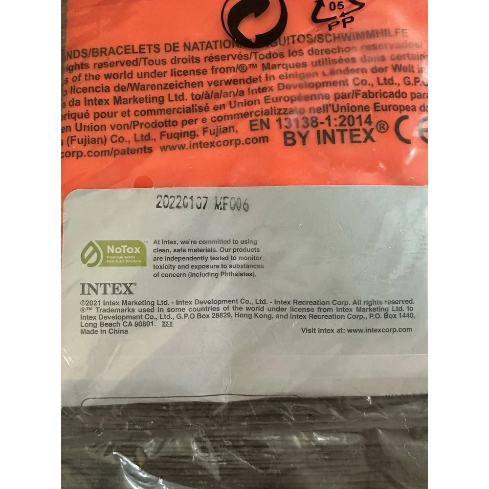 Intex Kids Swim Floaties 3-6‎ Years Arm Bands One Pair Swimming Safety